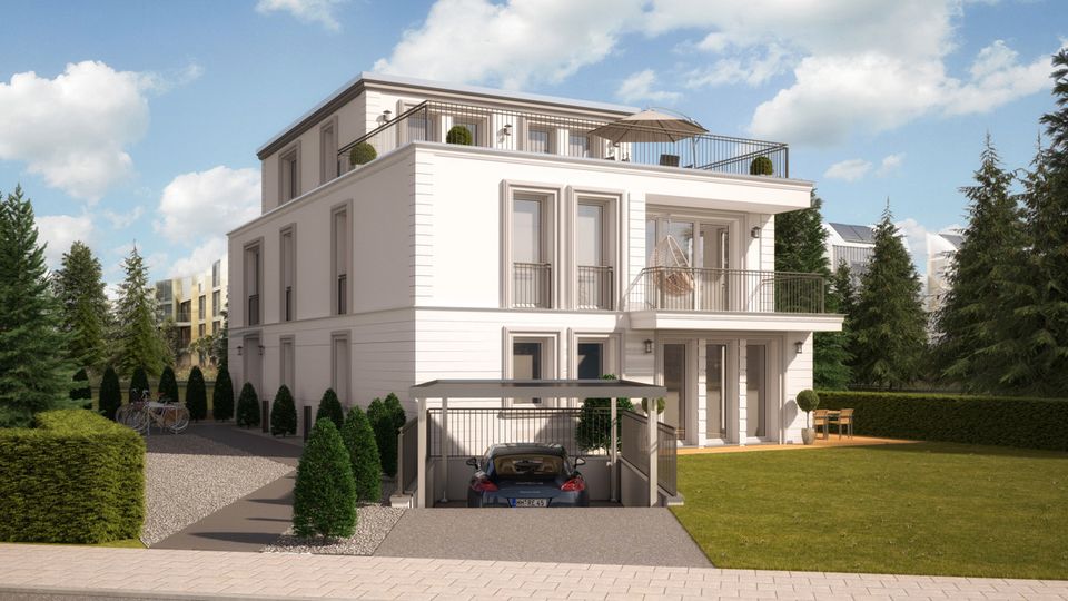 NEUBAU in GROß FLOTTBEK: Villa Magnolia mit 11 Zimmern auf 180 m² Wohnfläche, Süd-West-Lage in Hamburg