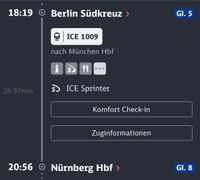 DB ICE Ticket Berlin - Nürnberg 04.06.24 Brandenburg - Blankenfelde Vorschau