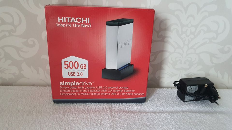 Hitachi SimpleDrive externe Festplatte ✨ 500 GB ✨ 0,5 TB ✨ silber in Kiel