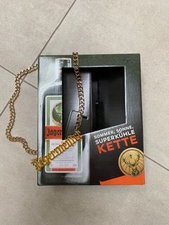 Jägermeister Metall Goldkette Halskette Fanartikel Geschenk in Schöllnach