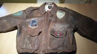 Vintage Avirex A-2 Bomber Flying Flight Aviator Leather Jacket Rheinland-Pfalz - Kaltenengers Vorschau