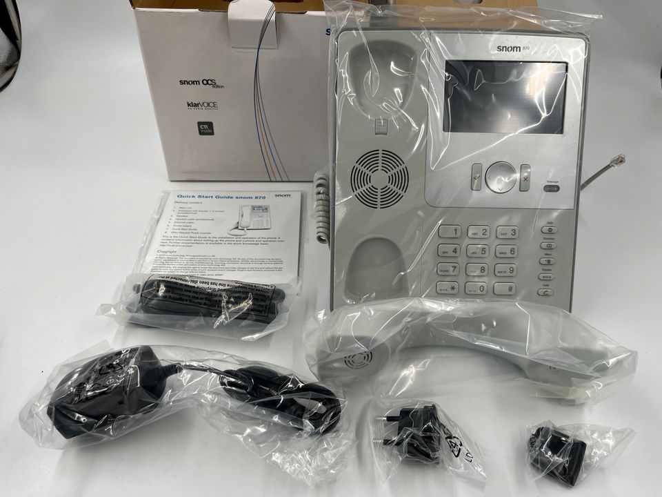 Snom 870 Voip Telefon + Snom Vision Erweiterung NEU in Nürnberg (Mittelfr)