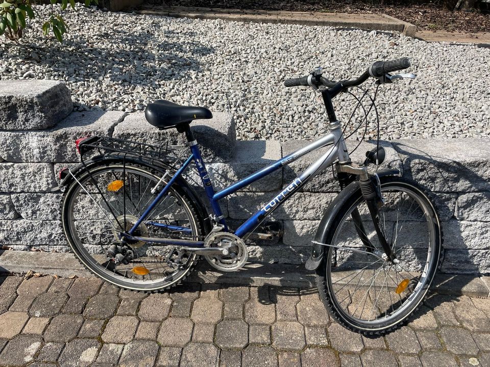 Damenfahrrad Fahrrad 26 Zoll blau Mädchenrad Mädchenfahrrad in Riegelsberg