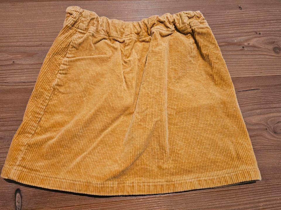 4er Set Rock, Shirt, Tunika, Strumpfhose, gelb Blümchen, 122 128 in Dießen