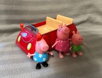 Peppa Wutz, Mama Wutz und George im Auto Niedersachsen - Friedeburg Vorschau