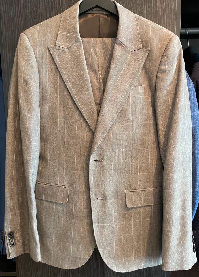 Dan John Anzug Braun/Beige Slim fit Gr. 46 in Frankfurt am Main