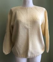 Pullover helles Gelb mit Glitzerfaden Handarbeit Saarland - Bexbach Vorschau