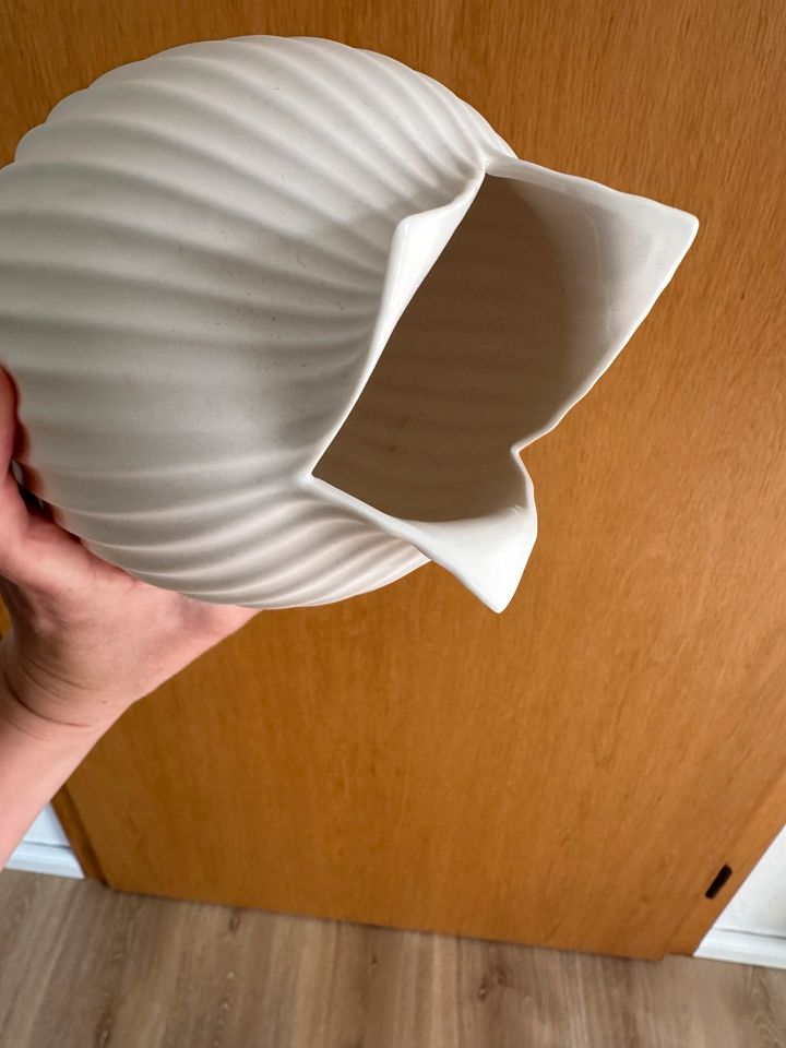 Vase Asa Yoko Relief 22cm beige Keramik in Denkte