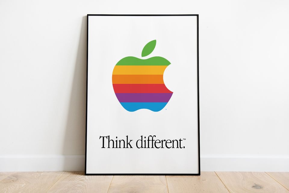 Apple Computers "Think different." Poster LGBTQ Pride DIN A4-A0 N in Bonn