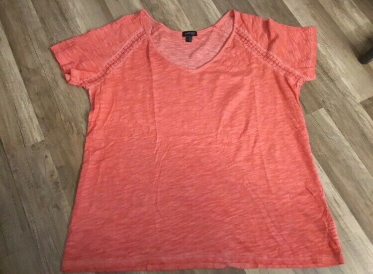 Damen T-Shirt, orange / pink, Gr.: 44 / 46 in Rösrath