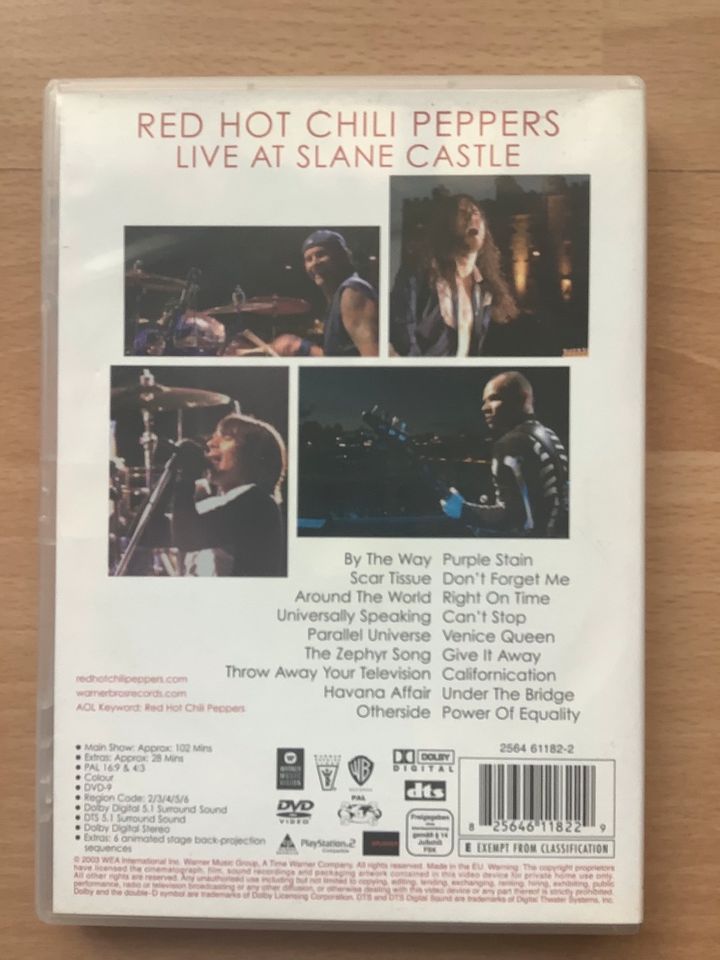 Red Hot Chili Peppers Live At Slane Castle DVD in Dachau