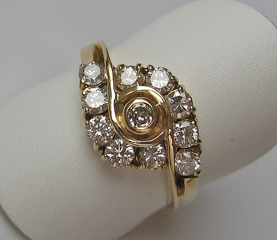 Vintage ♦️ Brillant Ring 585 14kt Gold Diamant Brillanten ♦️ 7675 in Lichtenberg (Oberfranken)