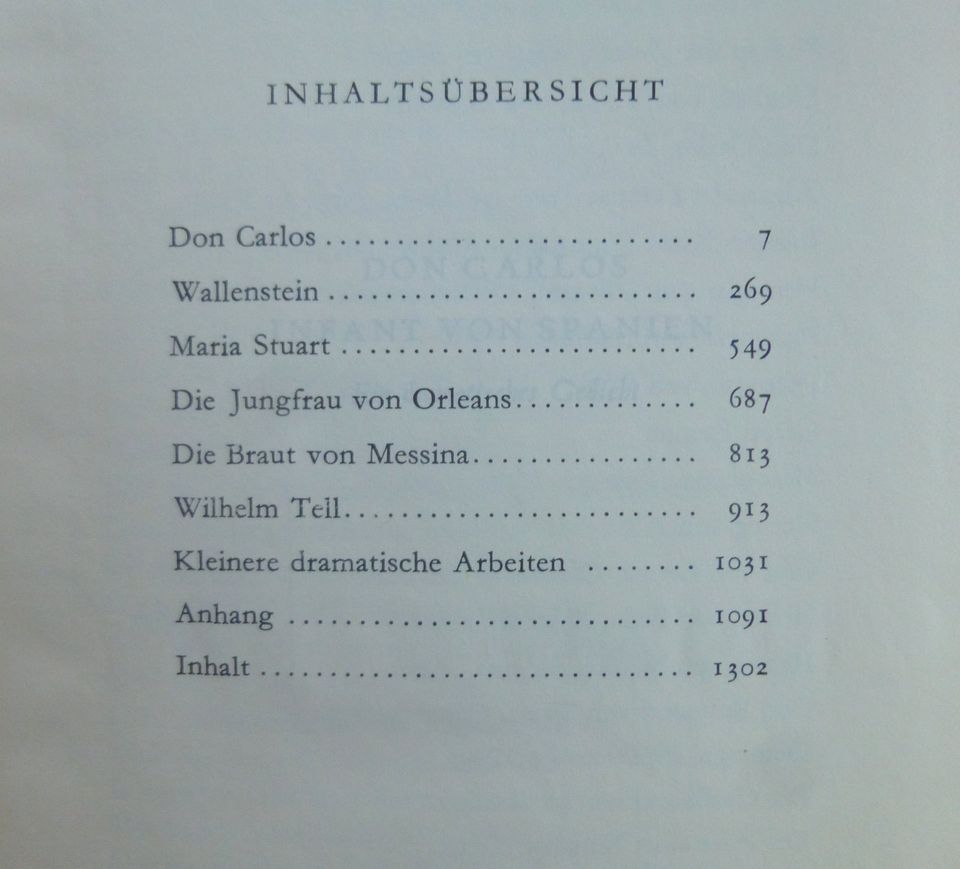 Friedrich Schiller: Sämtliche Werke. Hanser Dünndruck komplett in Krefeld