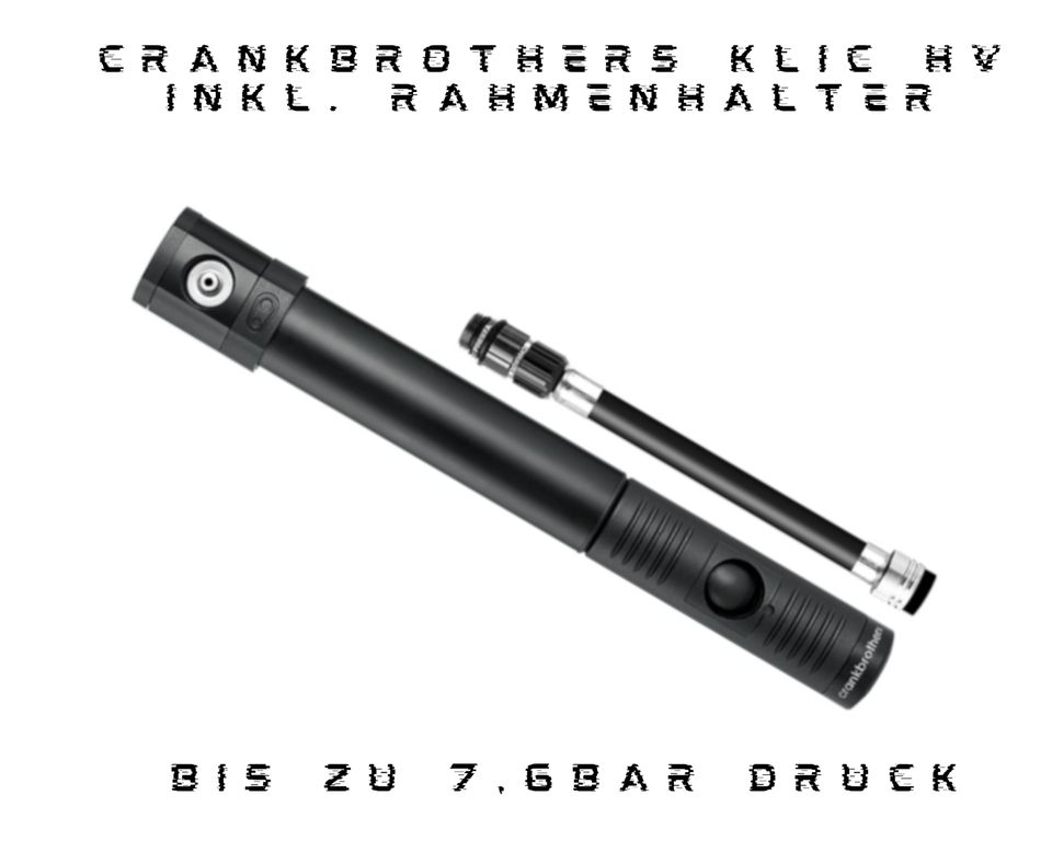 Crankbrothers Klic HV Handpumpe Fahrradpumpe inkl. Rahmenhalter in Köln