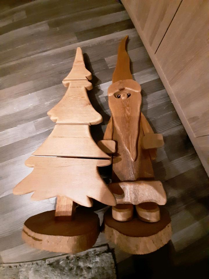 Wichtel Weihnachten Holz Figur Deko Tannenbaum Gross in Herne