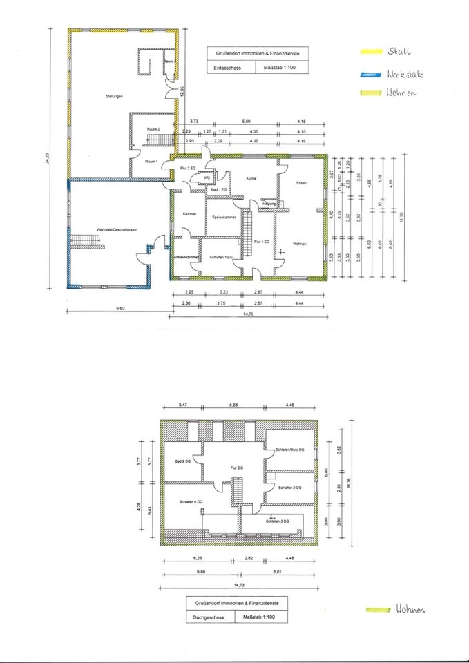 Viel Platz zum Wohnen - ehemalige Hofstelle mit Wirtschaftsgebäude und großer Treckergarage in Wahrenholz