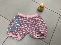 Kurze handmade Stoffhose, Größe 86, Shorts, Herzchen Thüringen - Tonna Vorschau