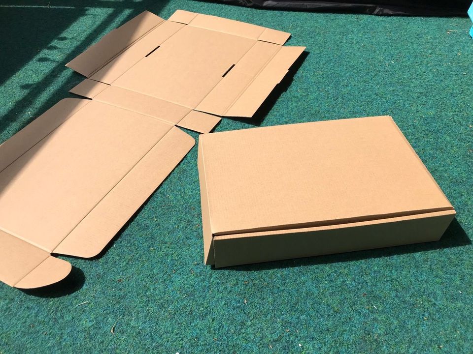 Versandkartons, Kartons, Kartonagen, NEU, 100 Stück,32x22x6 cm in Geesthacht