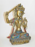 sehr schöne alte Manjushri Cloisonne Figur 43 cm 5260 Gramm Rheinland-Pfalz - Weitefeld Vorschau