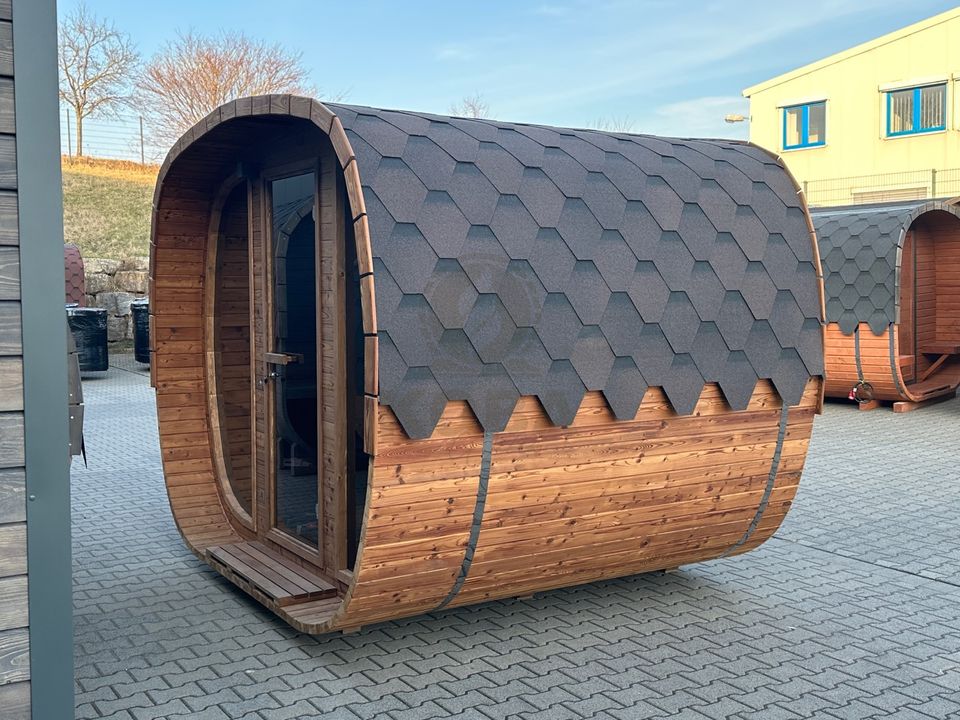 KOBA Ovale Garten Sauna Außensauna 3m Thermoholz in Eichenzell