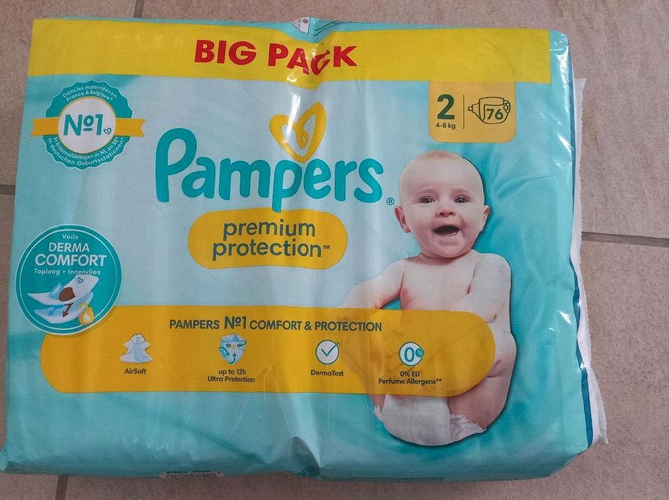 Pampers premium Protection 2 4-8kg 76 Stück Big Pack in Wesseling
