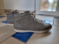 Sneaker mit Glitzersteinchen in grau Friedrichshain-Kreuzberg - Friedrichshain Vorschau