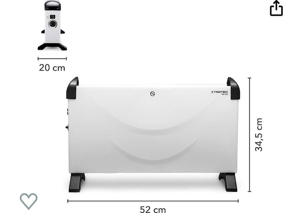 TROTEC Konvektor TCH 18 E Heizgerät 2 Stück in Meerbusch