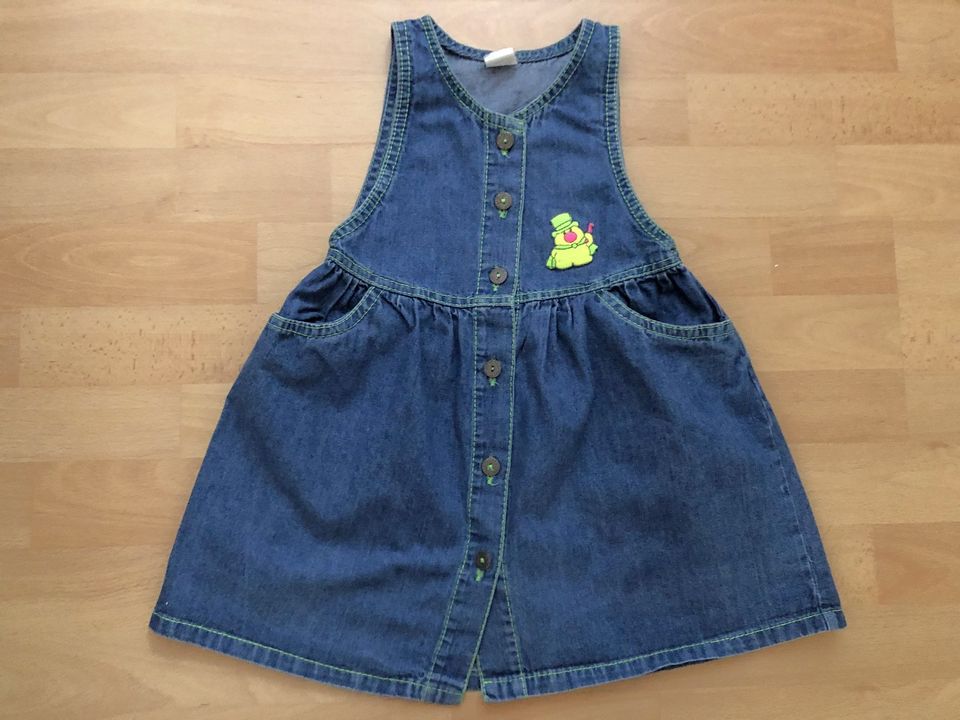 Jeanskleid  Kinderkleid - Mädchenkleid - Trägerkleid - Gr.104 in Fulda