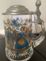 Humpen-Bier-Glas m. Zinndeckel Bild Paar aus d 18ten Jahrhundert. Schleswig-Holstein - Bordesholm Vorschau