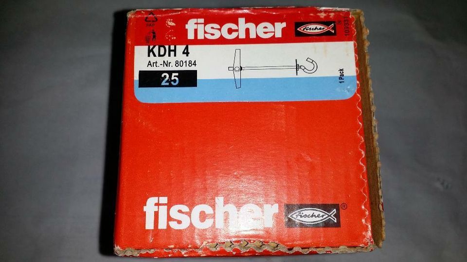 25 Stk. (Paket) Fischer KDH 4 Kippdeckenhaken 80184 in OVP. in Berlin