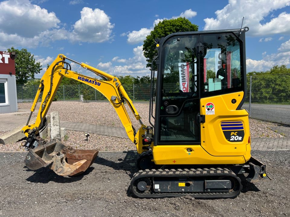 Minibagger Komatsu PC20R UVV, Bj 22, 500h Service, 2,0t, inkl MwSt, Powertilt, ZSA, GRL, 2xTieflöffel in Bad Hersfeld