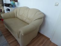 Leder Couch, 3- teilig creme farben Thüringen - Waltershausen Vorschau