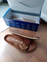 Birkenstock big Buckle schmale Madrid Natur Leder geölt 39 braun Friedrichshain-Kreuzberg - Kreuzberg Vorschau