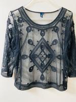 S.Oliver Shirt Tüll schwarz M 38 durchsichtig Top Bayern - Aschaffenburg Vorschau