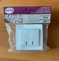 Lichtschalter , 2 Gang, beleuchtet - original verpackt Hessen - Wehrheim Vorschau