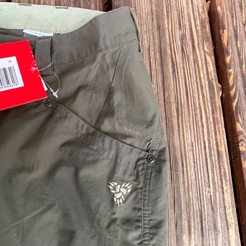 Funktions- Hose Damen S von Jack Wolfskin 70% Baumwolle olive in Heidelberg