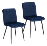 Stühle#2er-Set Esszimmerstuhl aus Samt in Blau Wuppertal - Oberbarmen Vorschau