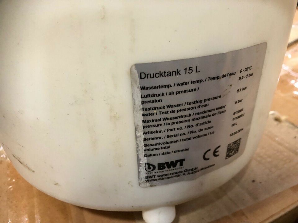 BWT Pro-ro 24 Umkehrosmoseanlage Wasserfilter mit 15 l Drucktank in Mammendorf