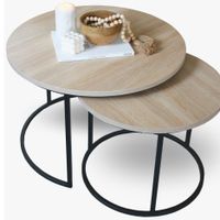 Couchtisch 2er-Set Beistelltisch Holztisch Tisch Sonoma Eiche Nordrhein-Westfalen - Beelen Vorschau