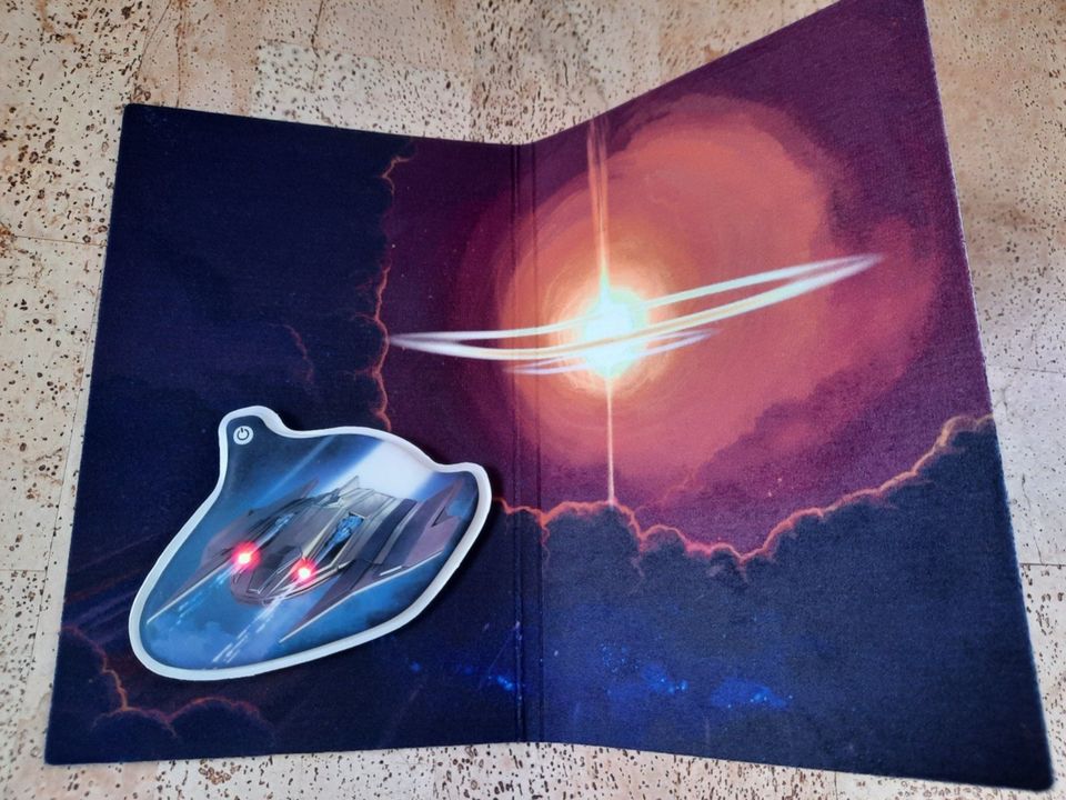 ERGOBAG Blinkie-Klettie Weltraum Raumschiff mit Poster in Raubling