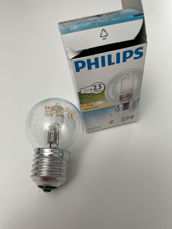 10St. Philips Kugellampe 18W klar 230V E27 in Eitensheim