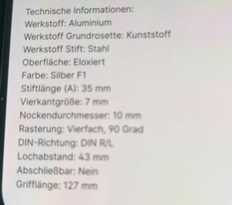 Fenstergriffe Silber 19 Stück vorhanden in Chieming