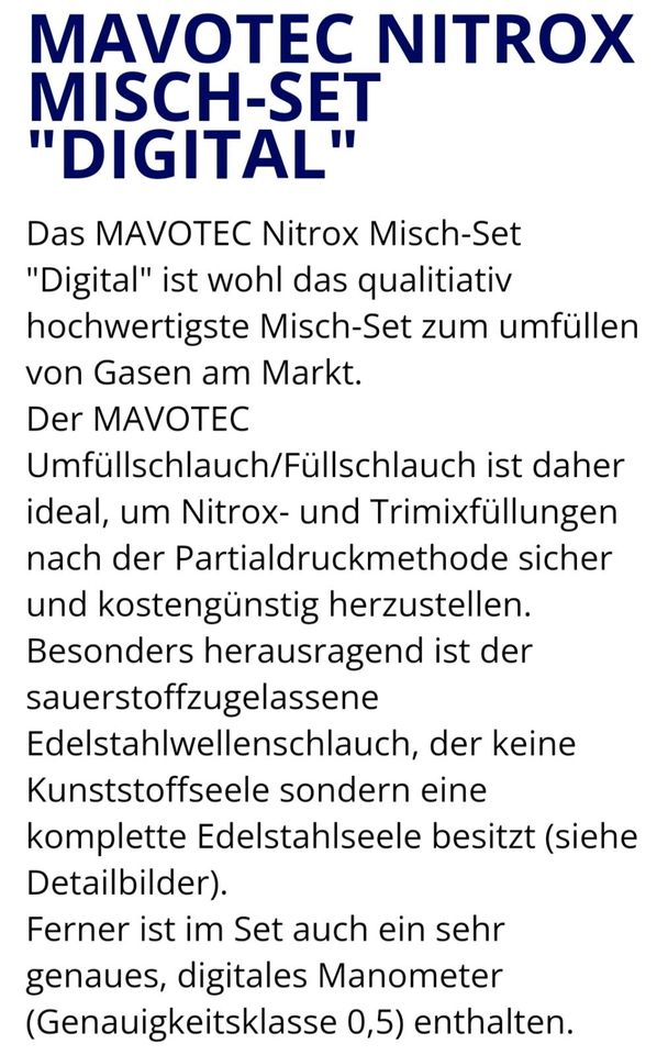 Mavotec Maximator NitroxMisch - Set Digital in Saarlouis