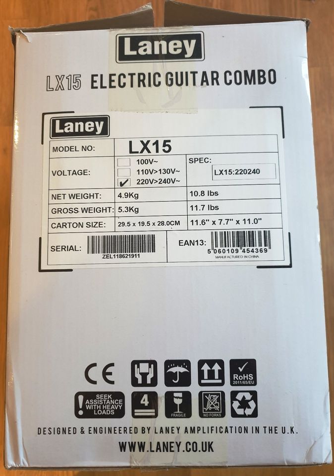 LANEY LX 15 · E-Gitarren Combo · NEUWERTIG · Soundmonster · in Westerkappeln