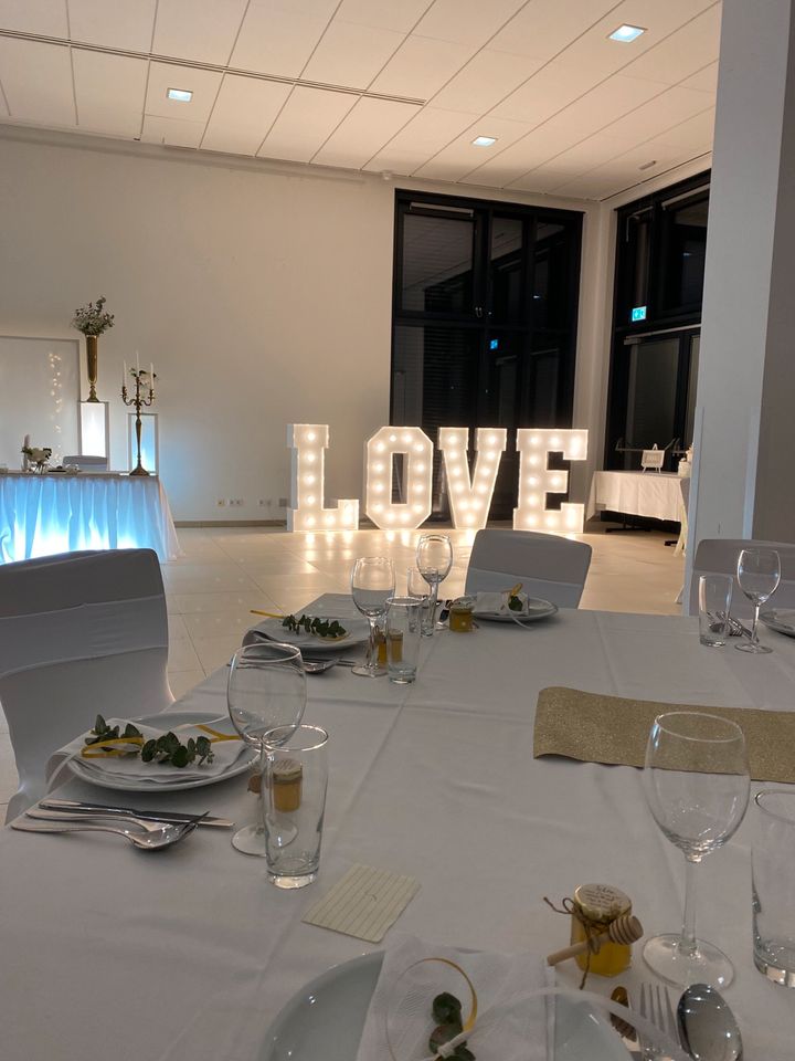 XXL Love Buchstaben letters, Hochzeit, Heiratsantrag, Feier in Gummersbach