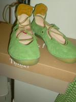 Think Schnürr Ballerinas Gr. 37 Velourleder Mai Grün NEUwertig 2x Nordrhein-Westfalen - Viersen Vorschau
