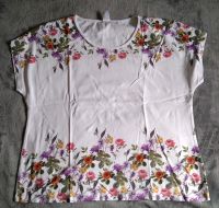 Shirt, weiß,  hübscher Blumendruck, Größe 44 Rheinland-Pfalz - Lahnstein Vorschau