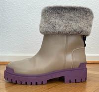 Marc Cain Boots Stiefel NP349 beige lila Kunstfell Gr. 39 Nordrhein-Westfalen - Telgte Vorschau