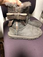 Damen Schuhe Stiefel UGG grau Gr 39 Lammfell Leder Bayern - Osterhofen Vorschau