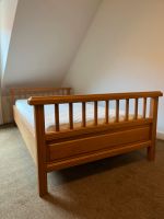 Eiche Bett, Einzelbett, handgefertigt, für Matratze 1x2 m Nordrhein-Westfalen - Ochtrup Vorschau